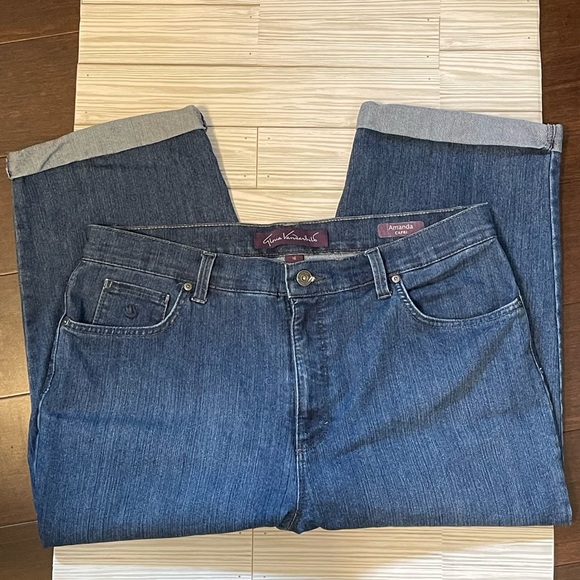 Gloria Vanderbilt The Amanda Capris Size 16 - Picture 4 of 4